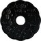 Ekena Millwork Terrones Butterfly Medallion (Canopies up to 3 7/8"), 17 7/8"OD x 3 7/8"ID x 1"P, Black Pearl CM17TSBPS - alternate 1